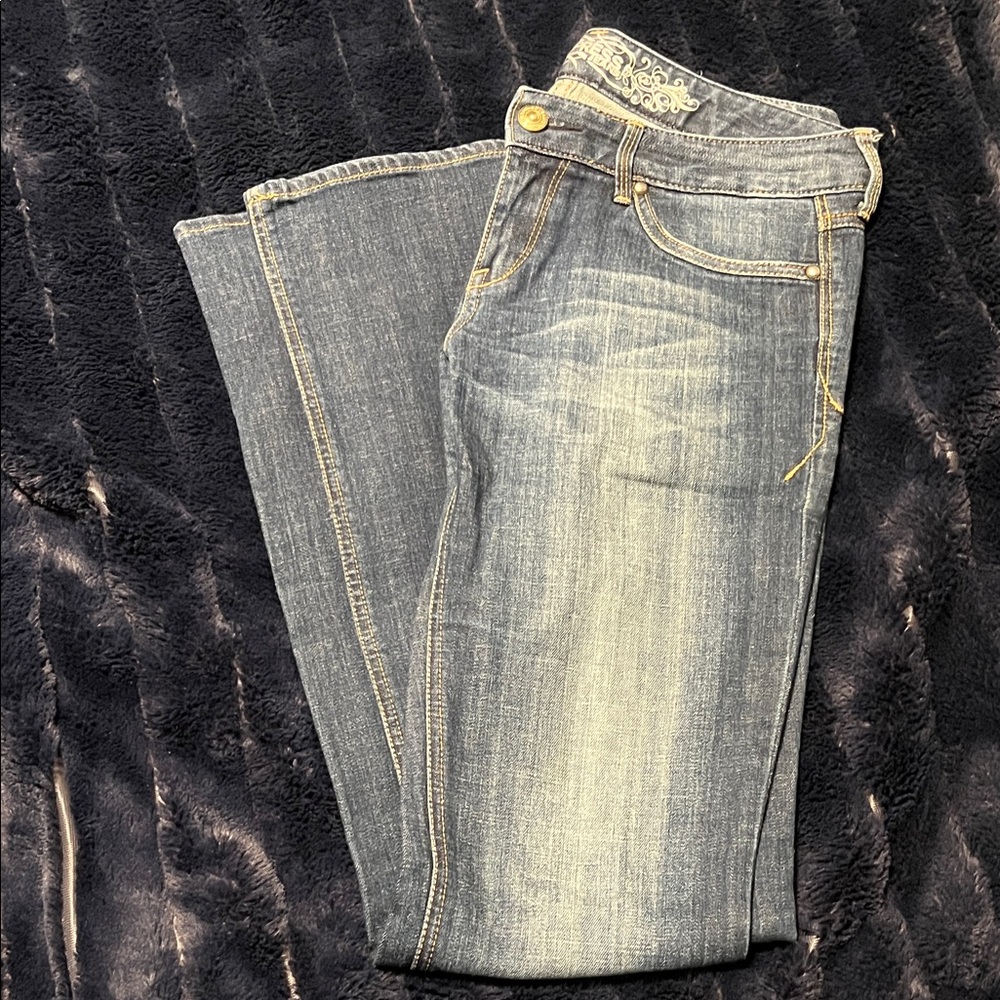 Express Dark Blue Boot Cut Jeans